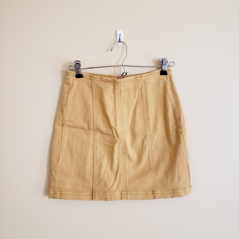 Pacsun Mustard/Sunshine Yellow Skirt